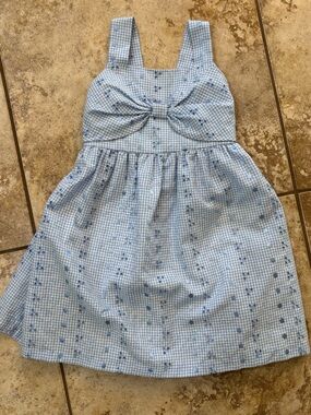 Blue Eyelet Bonnie Jean Dress